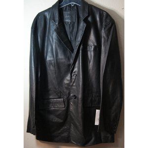Santa Fe Men's Black Leather Jacket XL